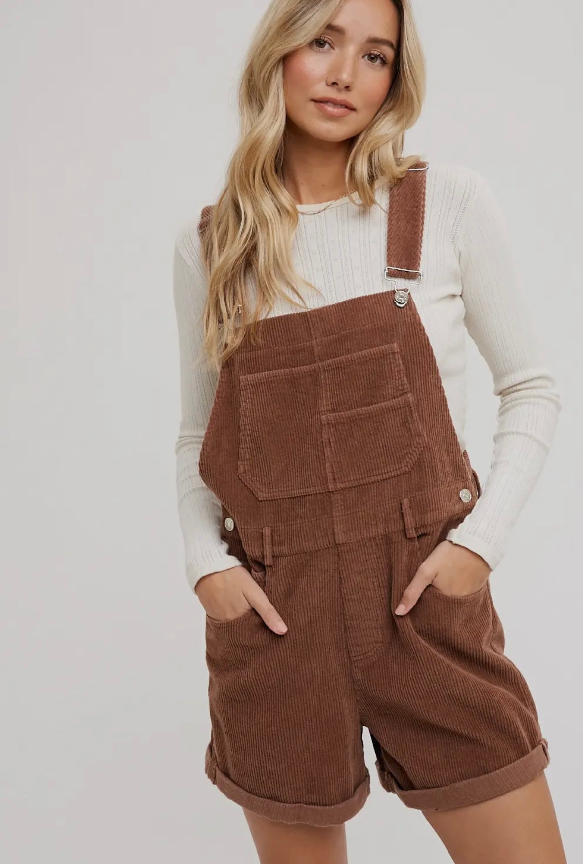 Casual Corduroy Overalls