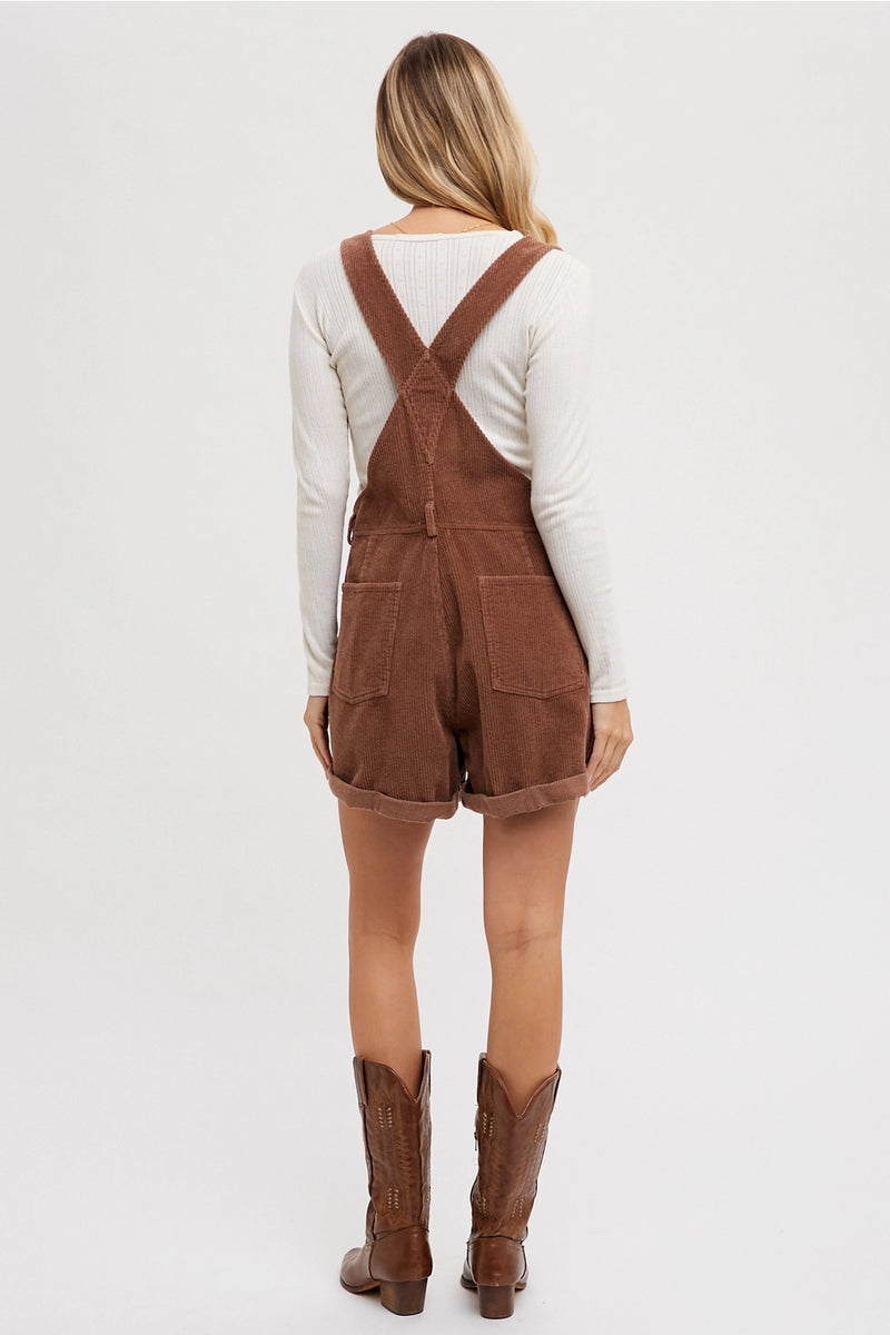 Casual Corduroy Overalls